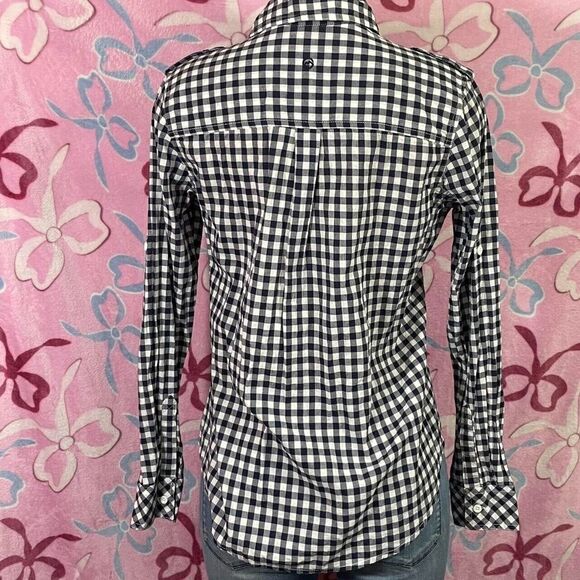 Magellan Outdoors Casual Blue/white plaid longsleeve button down shirt medium - Picture 8 of 8